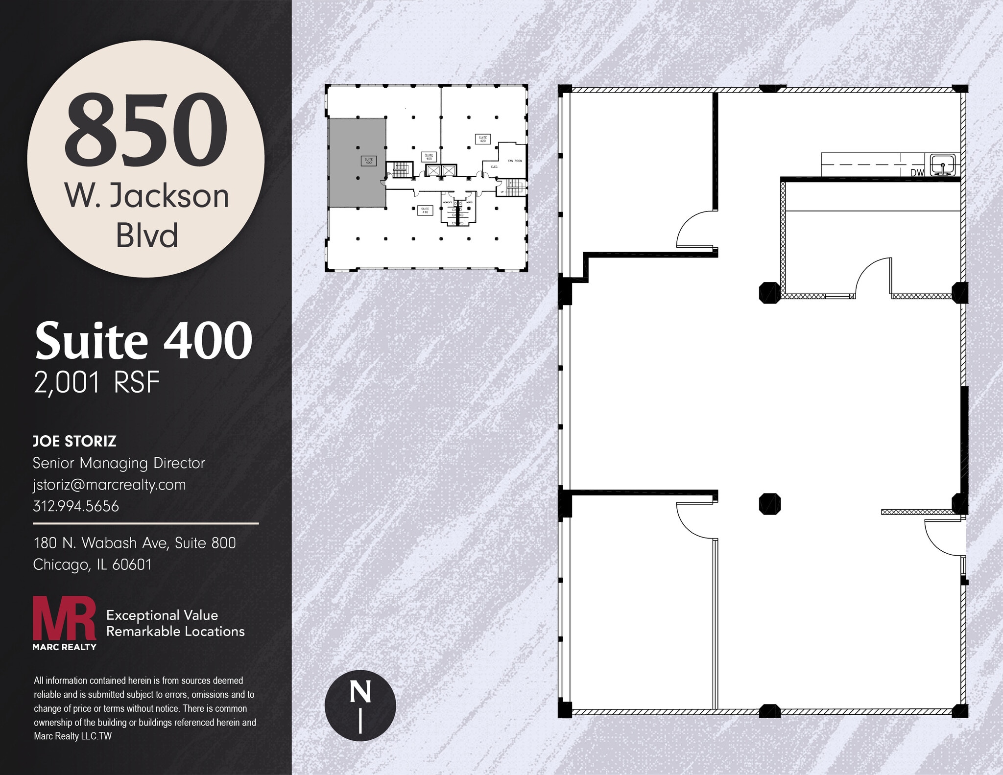 850 W Jackson Blvd, Chicago, IL for lease Floor Plan- Image 1 of 1