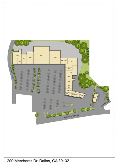 780 Paulding Plz, Dallas, GA for lease - Site Plan - Image 2 of 4