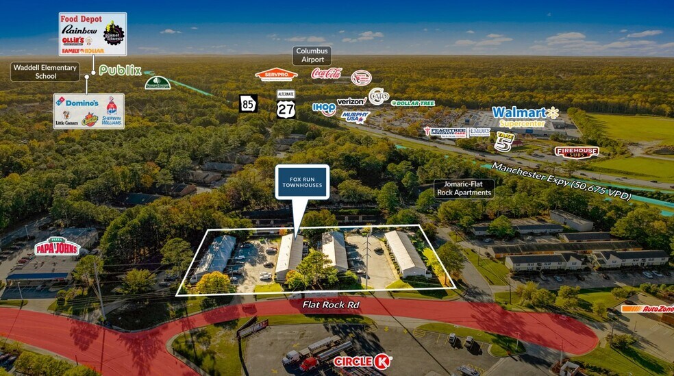 6425 Flat Rock Rd, Columbus, GA à vendre - Aérien - Image 3 de 13