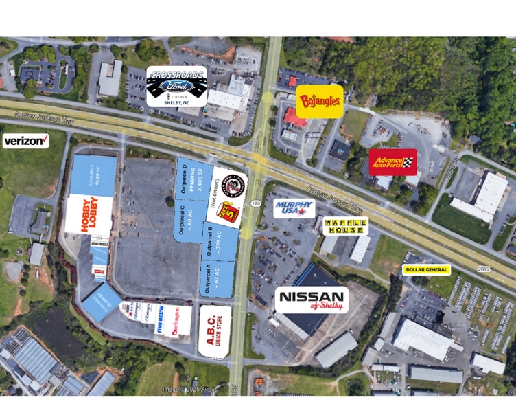 1730 E Dixon Blvd, Shelby, NC for lease - Aerial - Image 3 of 14