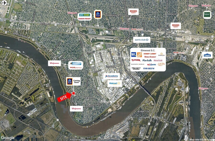 8601 Jefferson Hwy, New Orleans, LA à louer - Aérien - Image 2 de 3