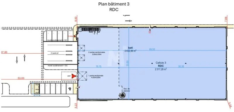 16 Route De Paray, Wissous for lease Floor Plan- Image 1 of 2