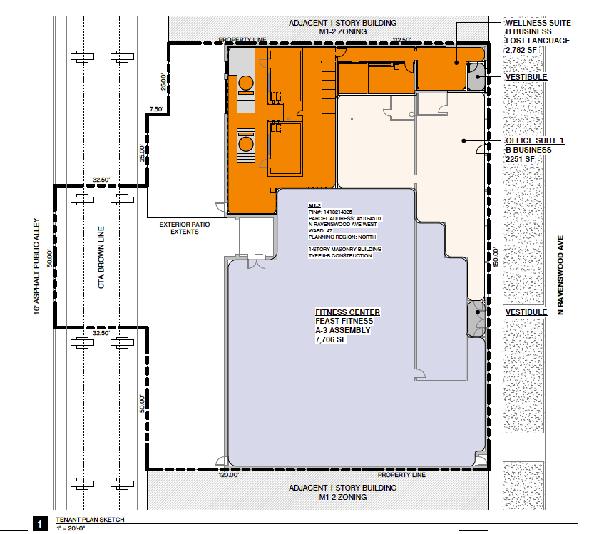 4510 N Ravenswood Ave, Chicago, IL for lease Floor Plan- Image 1 of 15