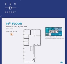 525 B St, San Diego, CA à louer Plan d  tage- Image 1 de 2