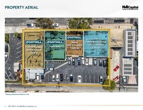 2817 E Foothill Blvd, Pasadena, CA - AÉRIEN  Vue de la carte