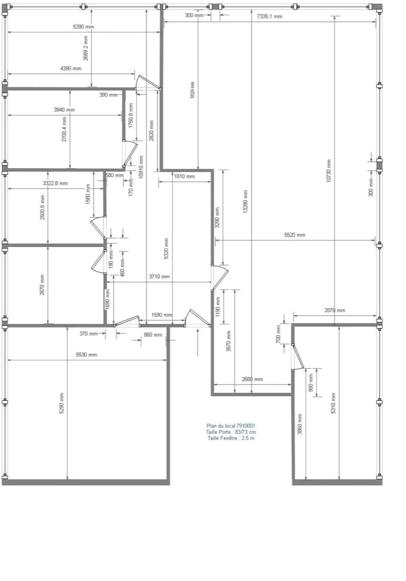 Office in Ris-Orangis for lease Floor Plan- Image 1 of 2