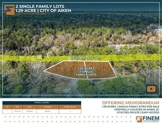 Plus de détails pour 1748 Carolina Drive, Aiken, SC - Terrain à vendre