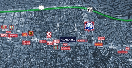 17200 Ventura Blvd, Encino, CA - Aérien Vue de la carte