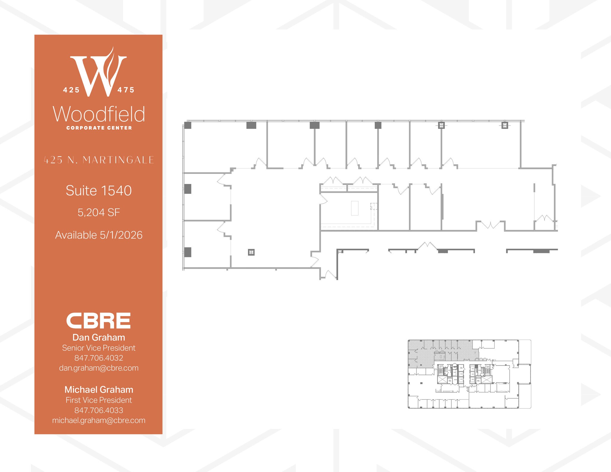 425 N Martingale Rd, Schaumburg, IL for lease Floor Plan- Image 1 of 1