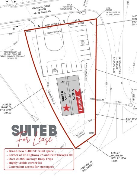 1011 Garland Dr, Bogart, GA for lease - Site Plan - Image 2 of 8