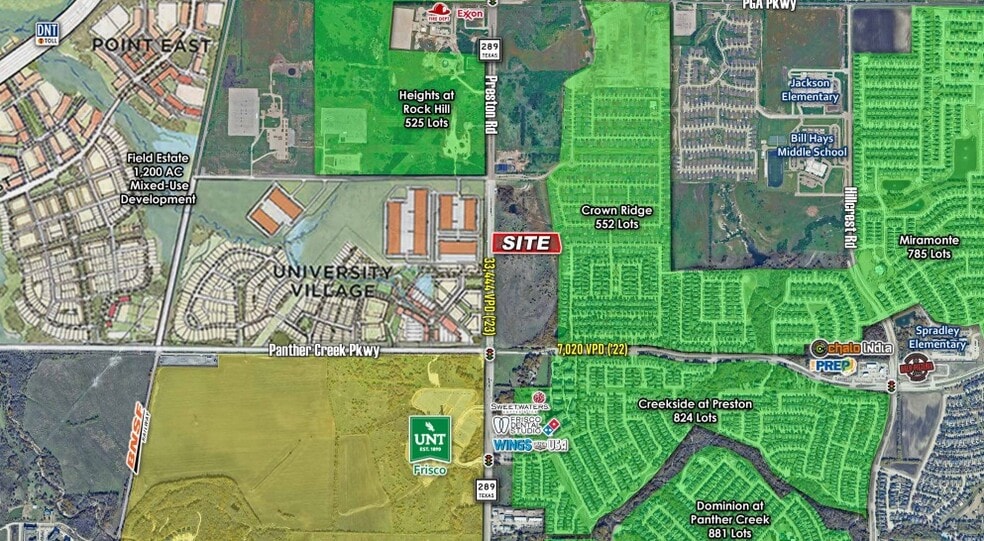 NEQ OF PRESTON RD & PANTHER CREEK PKWY, Frisco, TX for sale - Building Photo - Image 2 of 2