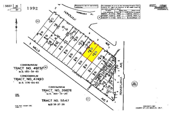 3210-3216 Honolulu Ave, Glendale, CA for lease - Plat Map - Image 3 of 12