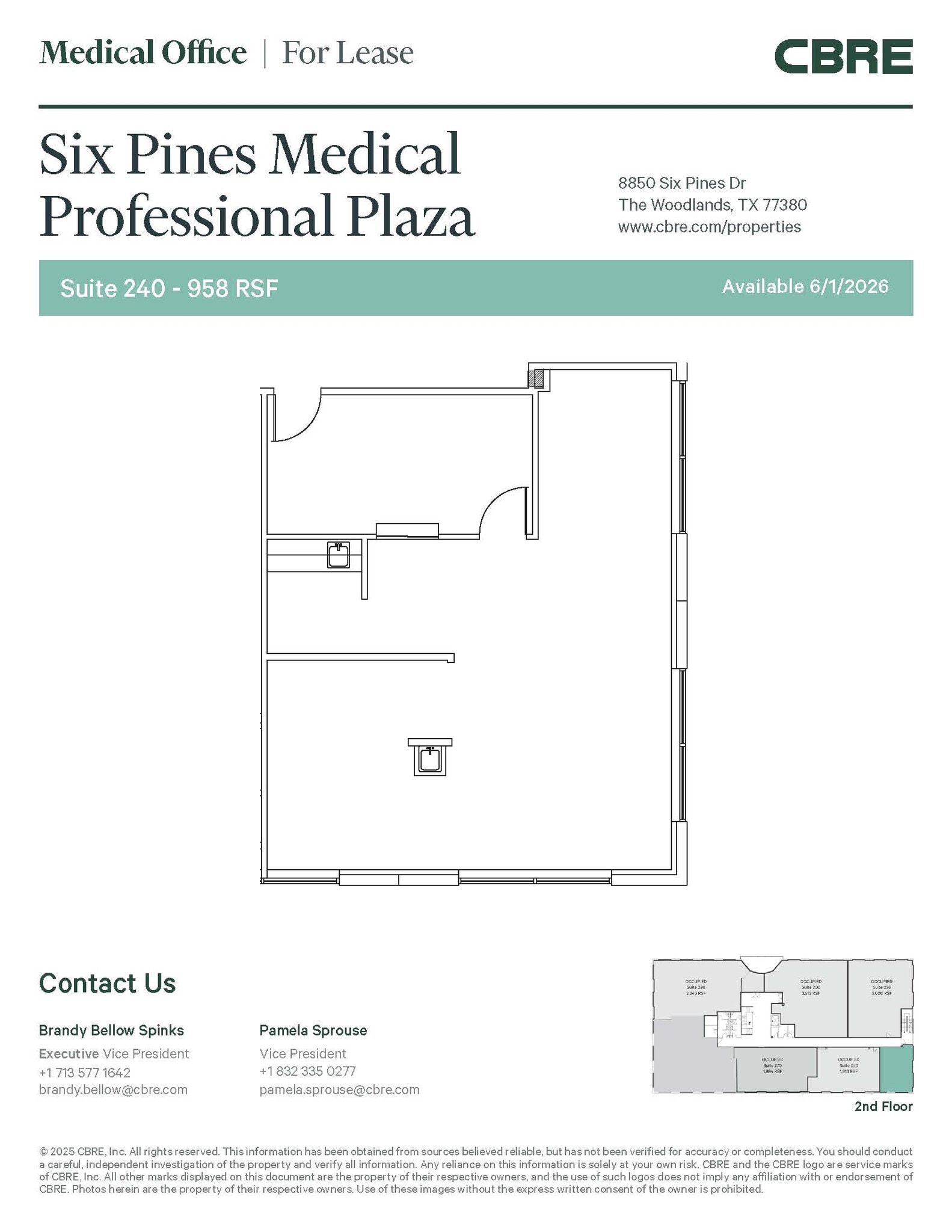 8850 Six Pines Dr, The Woodlands, TX for lease Interior Photo- Image 1 of 1