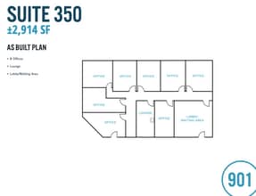 901 Campisi Way, Campbell, CA for lease Floor Plan- Image 1 of 1