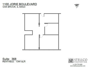 1100 Jorie Blvd, Oak Brook, IL à louer Plan d  tage- Image 1 de 1