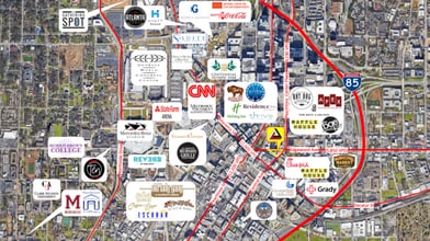 50 Hurt Plz SE, Atlanta, GA - Aérien  Vue de la carte - Image1