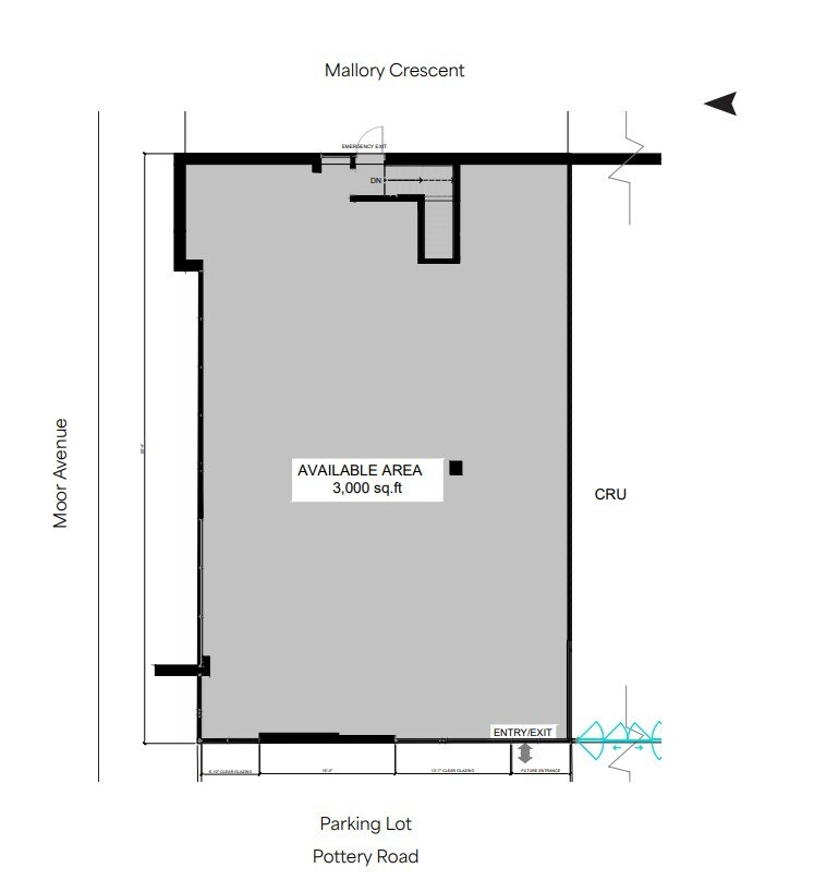 321-325 Moore Ave, Toronto, ON for lease Floor Plan- Image 1 of 1