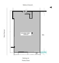 321-325 Moore Ave, Toronto, ON for lease Floor Plan- Image 1 of 1