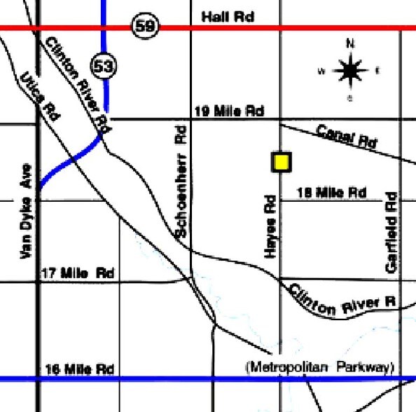 41800 Hayes Rd, Clinton Township, MI à vendre - Plan de site - Image 2 de 5