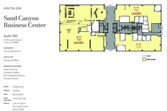 15545 Sand Canyon Ave, Irvine, CA à louer Plan d’étage- Image 1 de 1