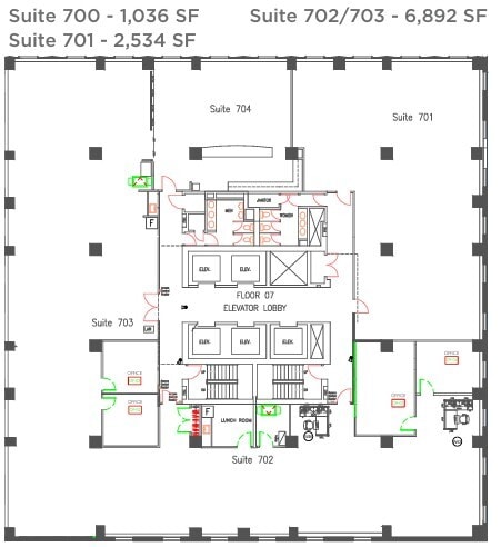 415 Yonge St, Toronto, ON for lease Floor Plan- Image 1 of 1