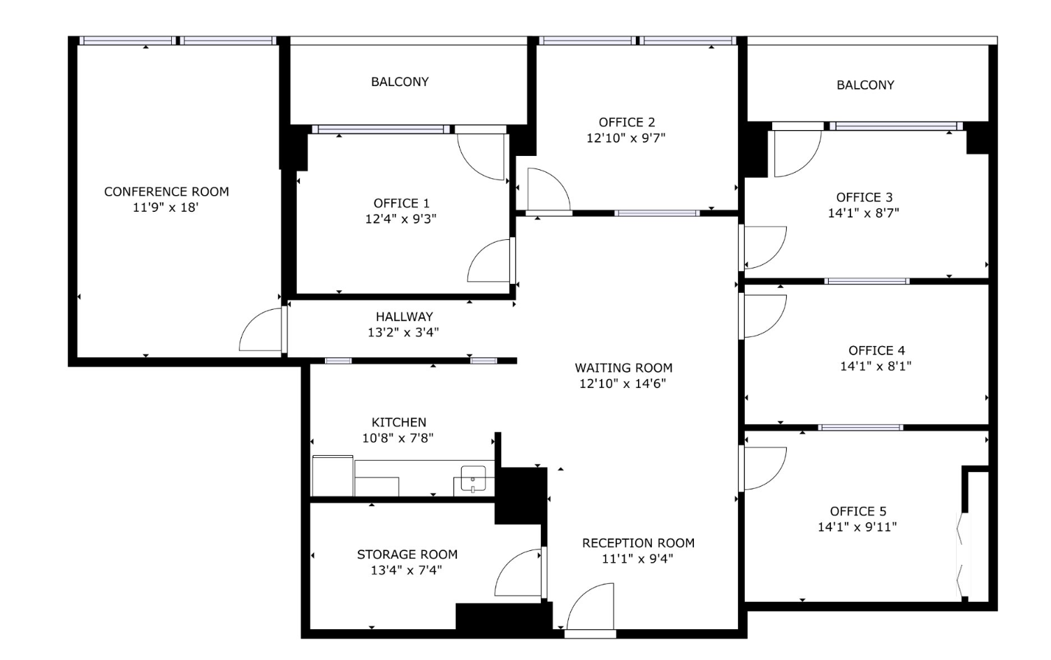 1010-1030 Rue Cherrier, Montréal, QC à louer Plan d  tage- Image 1 de 1