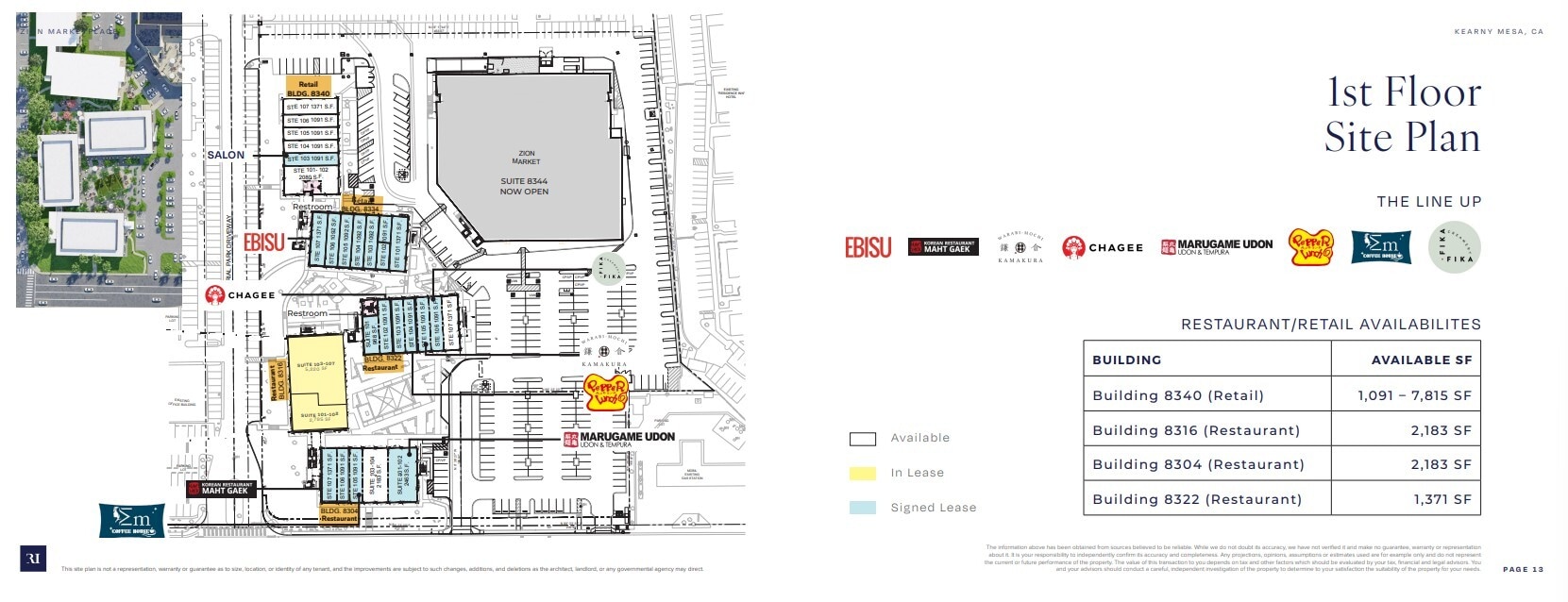 8328 Clairemont Mesa Blvd, San Diego, CA à louer Plan de site- Image 1 de 1