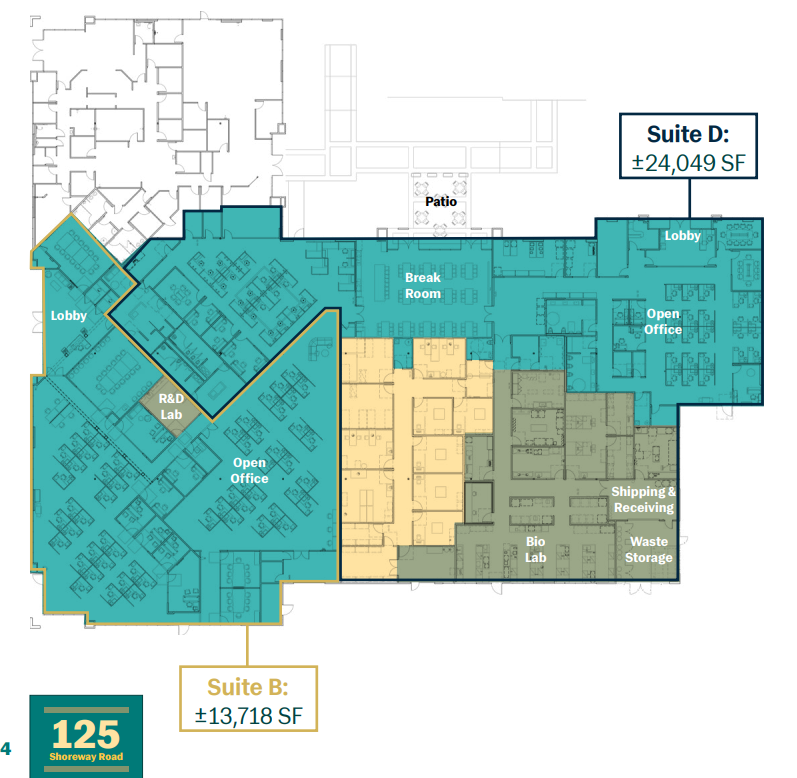 125 Shoreway Rd, San Carlos, CA à louer Plan d’étage- Image 1 de 1