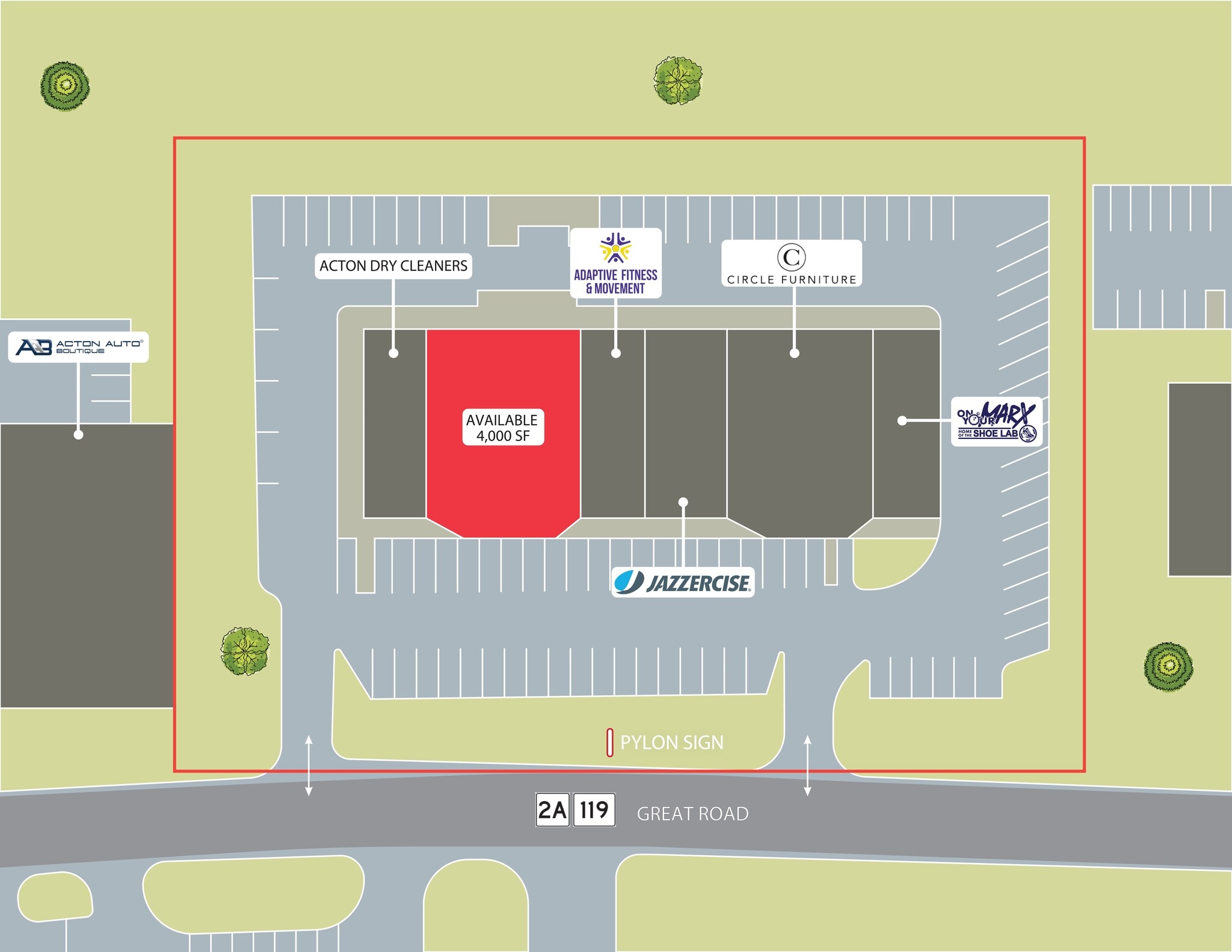 425 Great Rd, Acton, MA for lease Site Plan- Image 1 of 1