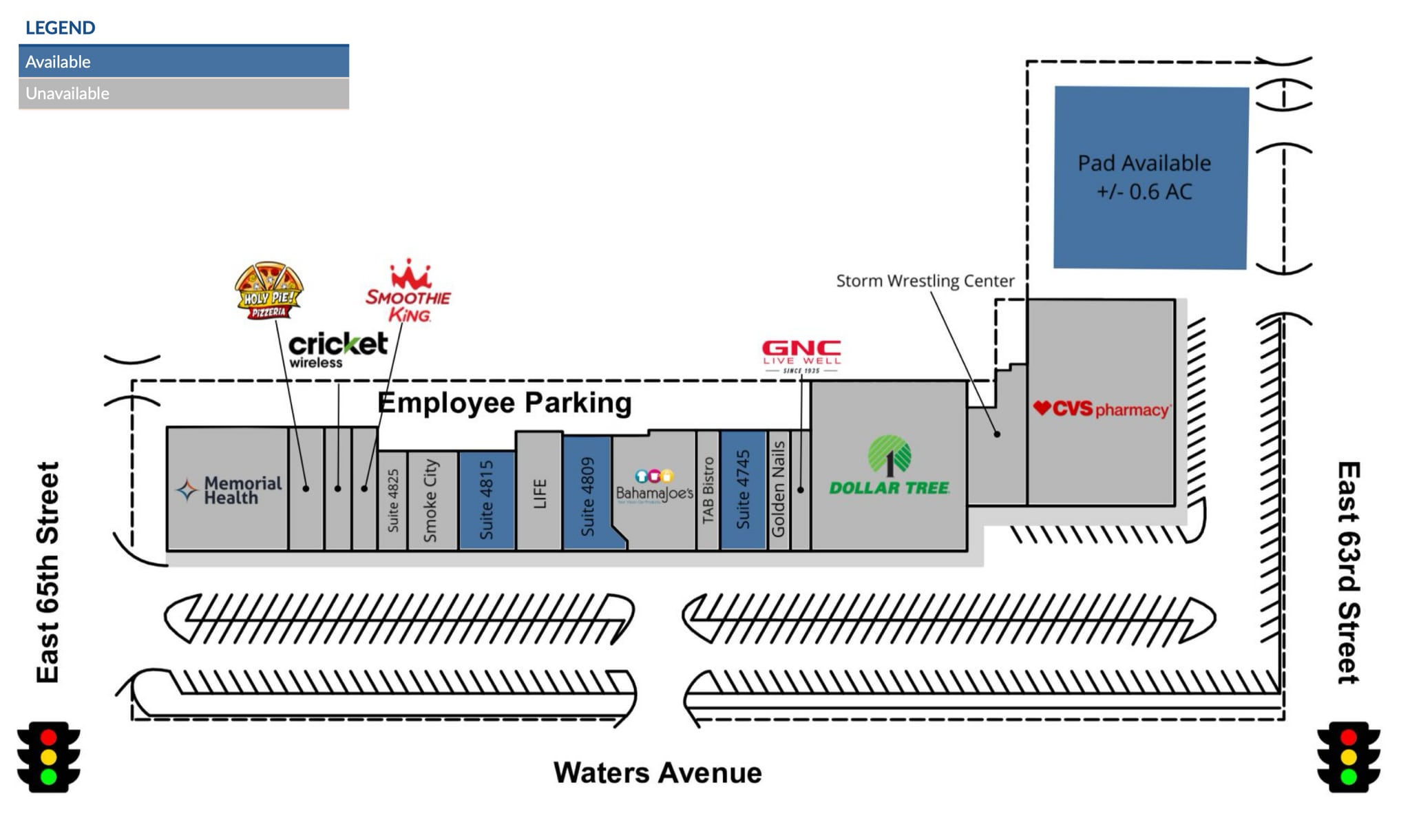 4800 Waters Ave, Savannah, GA à louer Plan d’étage- Image 1 de 1
