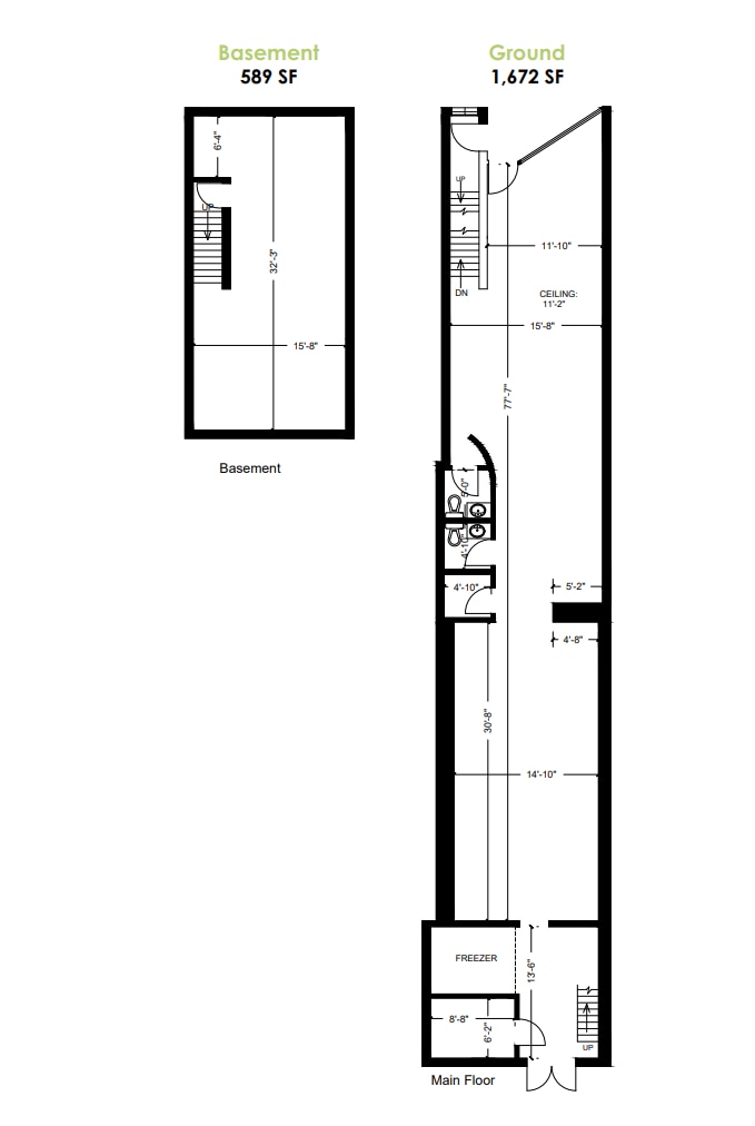 787 Queen St W, Toronto, ON à louer Plan d’étage- Image 1 de 1