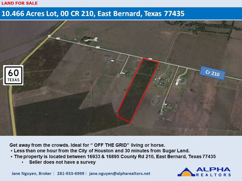 00 CR 210, East Bernard, TX for sale - Building Photo - Image 1 of 3