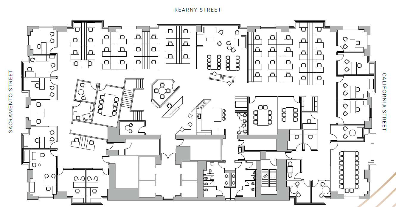 600 California St, San Francisco, CA à louer Plan d’étage- Image 1 de 7