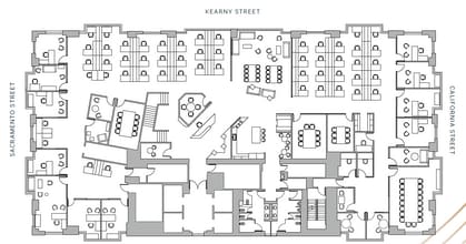 600 California St, San Francisco, CA à louer Plan d’étage- Image 1 de 7