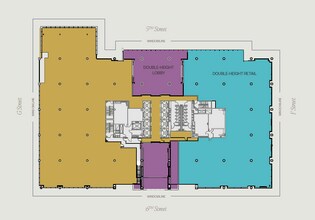 600 5th St NW, Washington, DC à louer Plan d’étage- Image 2 de 2