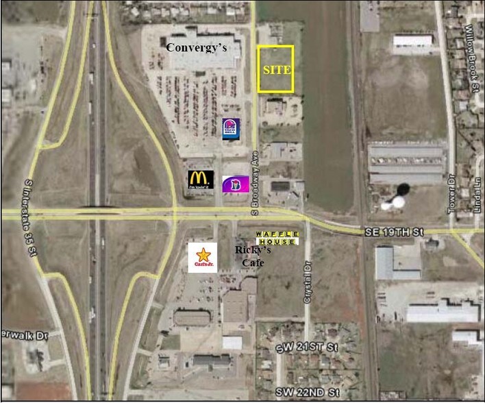 1700-1704 S Broadway St, Moore, OK à louer - Aérien - Image 3 de 13
