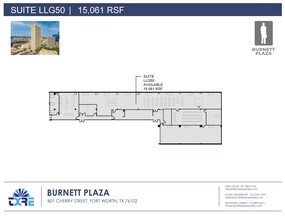 801 Cherry St, Fort Worth, TX for lease Floor Plan- Image 1 of 2