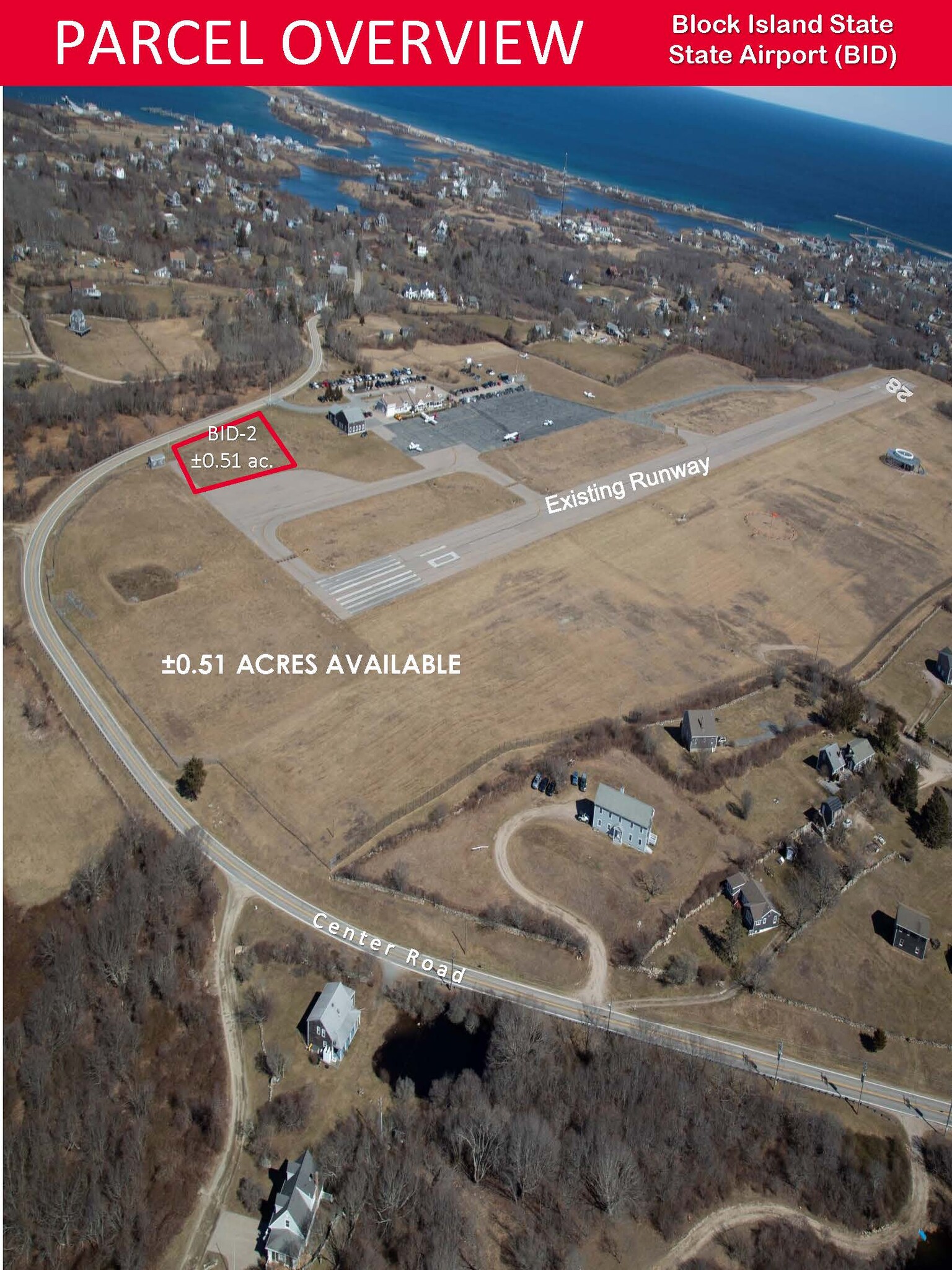 1 Center, New Shoreham, RI for lease Aerial- Image 1 of 2