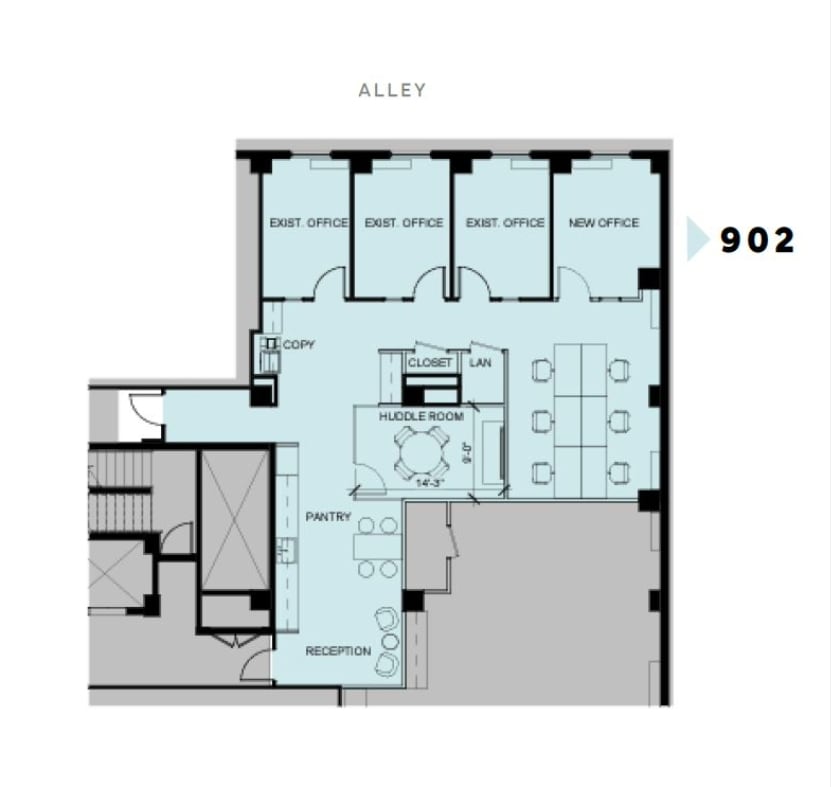 1015 18th St NW, Washington, DC à louer Plan d’étage- Image 1 de 1
