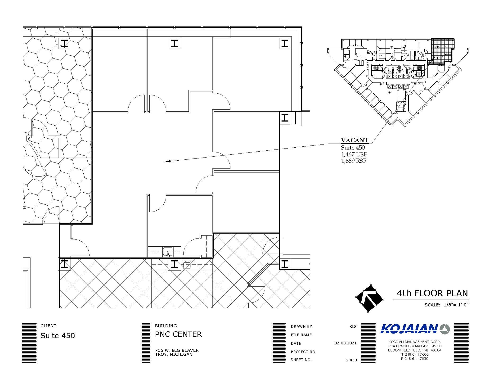 755 W Big Beaver Rd, Troy, MI for lease Floor Plan- Image 1 of 1