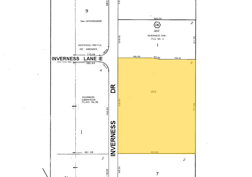 61 Inverness Dr E, Englewood, CO à louer - Plan cadastral - Image 2 de 15