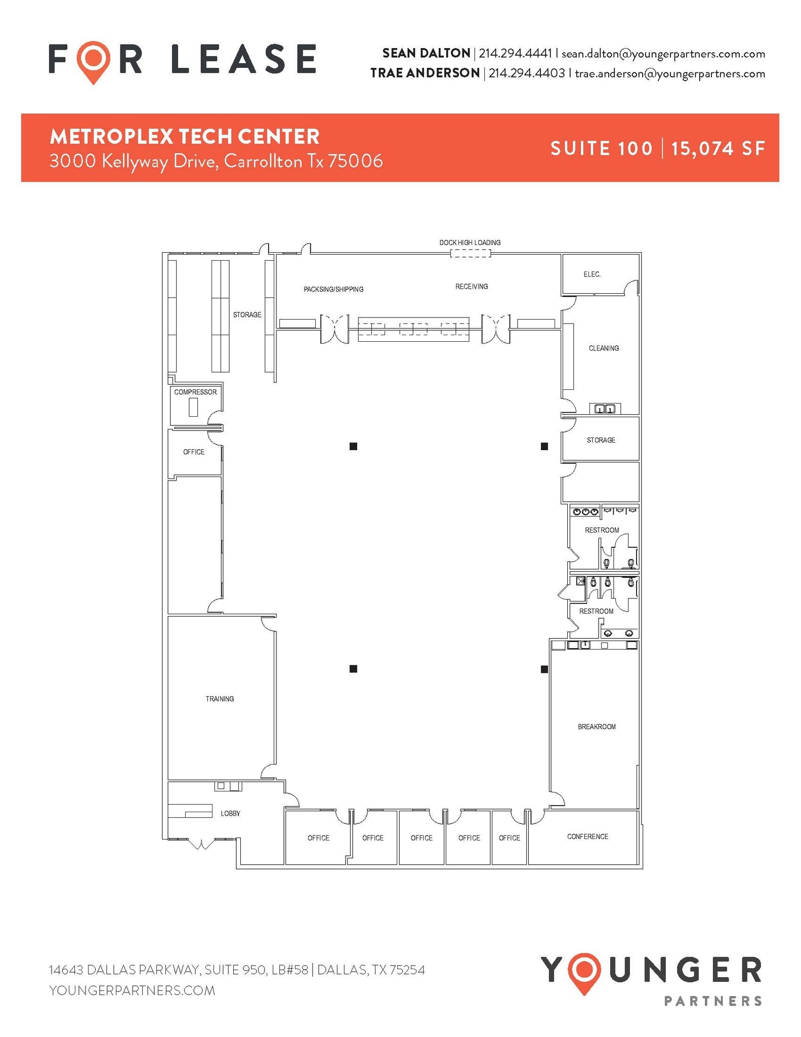 3000 Kellway Dr, Carrollton, TX à louer Plan d’étage- Image 1 de 1