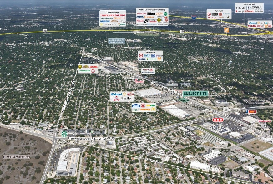 1442 Austin Hwy, San Antonio, TX à louer - Aérien - Image 2 de 3