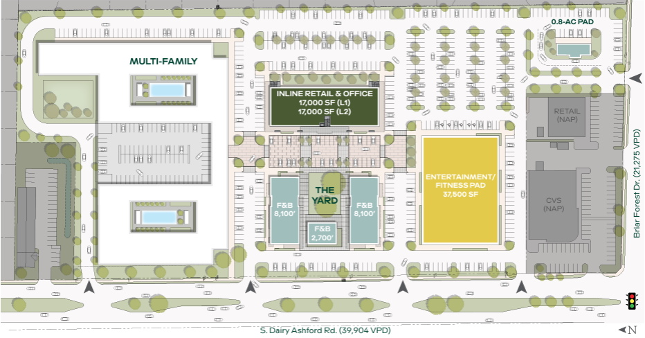 NEC Briar Forest, Houston, TX for lease - Site Plan - Image 2 of 5