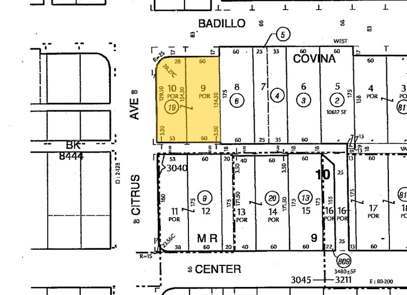 100 S Citrus Ave, Covina, CA for sale - Plat Map - Image 3 of 67