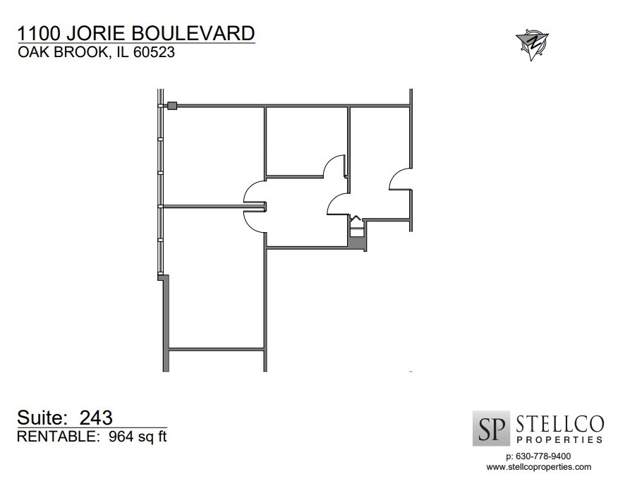 1100 Jorie Blvd, Oak Brook, IL à louer Plan d  tage- Image 1 de 1