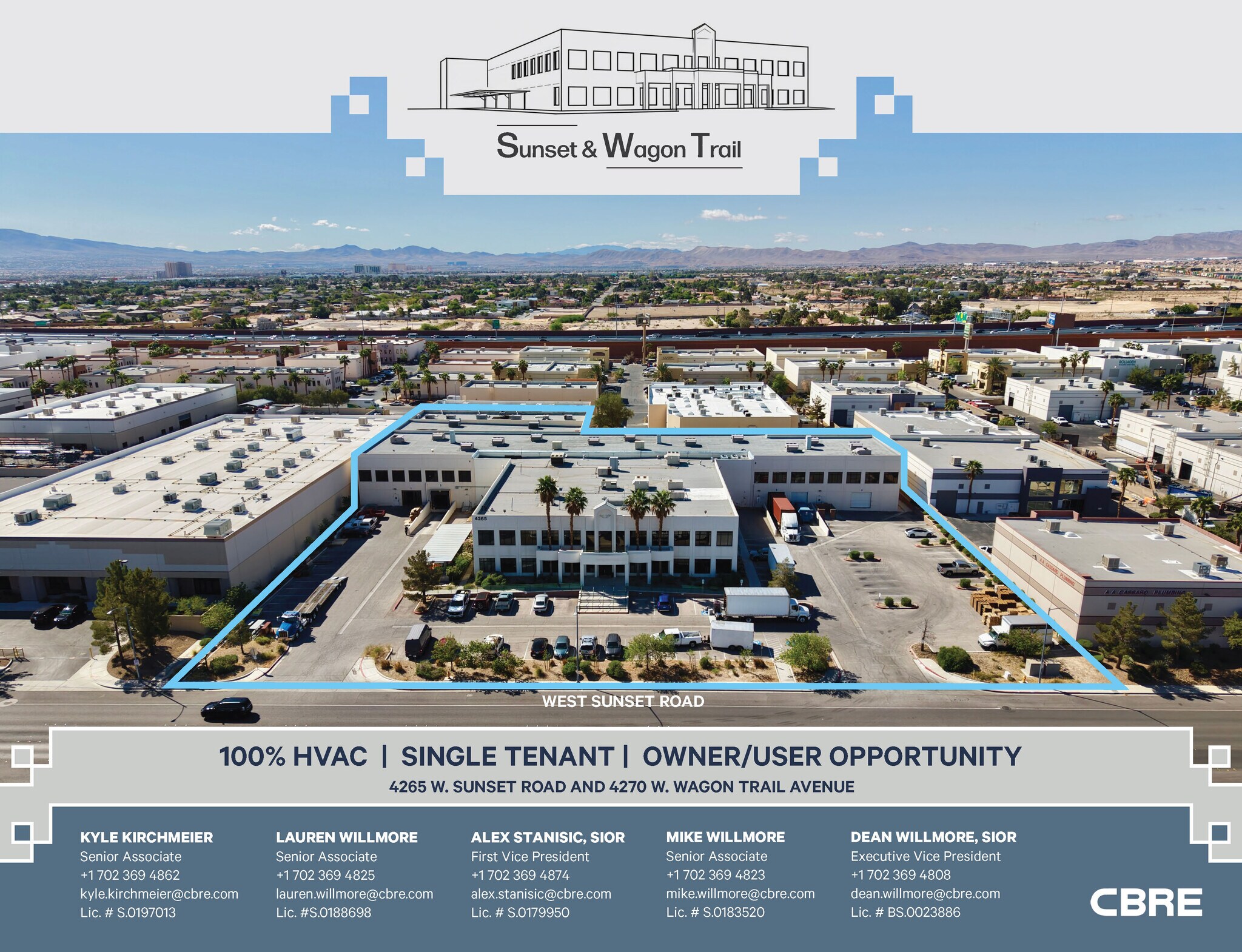 4270 W Wagon Trail Ave, Las Vegas, NV à vendre Aérien- Image 1 de 8