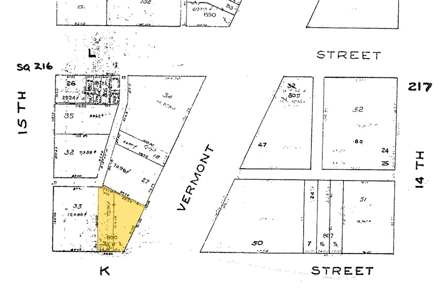 1000 Vermont Ave NW, Washington, DC for lease - Plat Map - Image 2 of 10