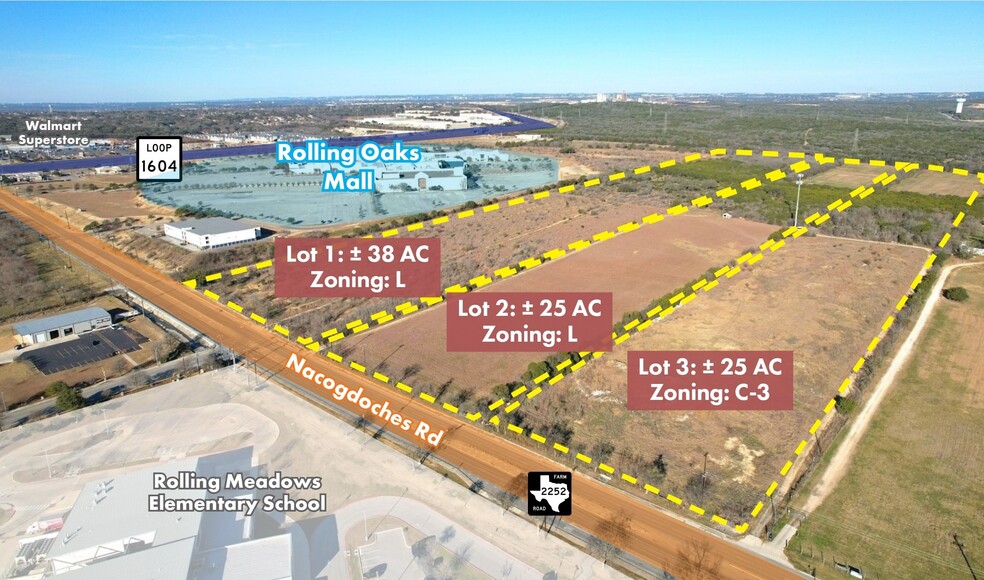 ±88 AC (3 LOTS) NEXT TO ROLLING OAKS MAL portfolio of 3 properties for sale on LoopNet.ca - Aerial - Image 2 of 4