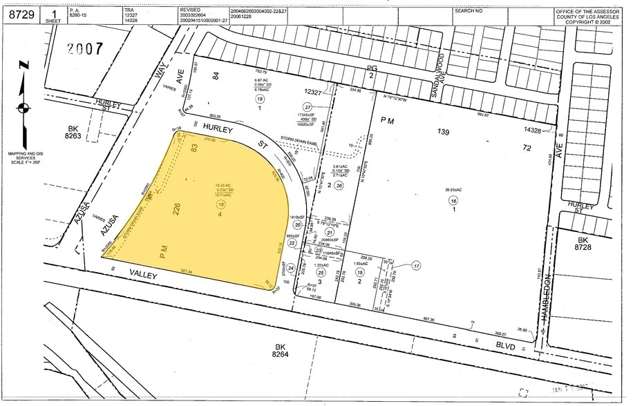 17411 Valley Blvd, City of Industry, CA for lease - Plat Map - Image 2 of 17